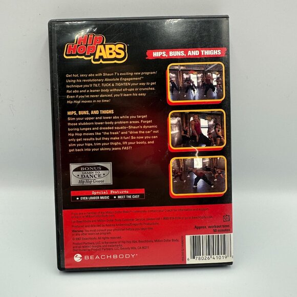 Hip Hop Abs Hips Buns And Thighs Shaun T Beachbody DVD Workout 2007 50 Minutes - Picture 2 of 3